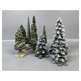 Dept. 56 Snowy Evergreens, Cold Cast Trees
