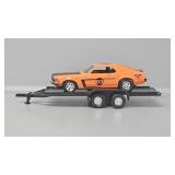 ERTL 1969 Ford Boss 302 Mustang Race Car & Trailer