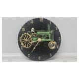 John Deere Hand Painted Clock Saw