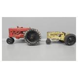 Hubley Toy Tractors Narrow Front