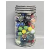Ball Mason Jar with Marbles