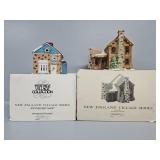 Dept.56 "Apothecary Shop", "Log Cabin"