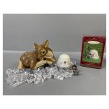 Hallmark Frosty Friends, Fawn, Fake glass
