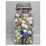 Atlas Jar with Marbles