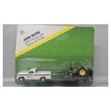 ERTL John Deere 4 WD Pickup with Tractor and