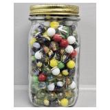 Ball Jar with Marbles