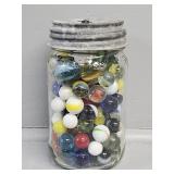 Mason Jar with Marbles