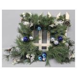 Picket Christmas Fence, Wreath