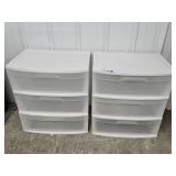 Sterilite 3 Drawer Plastic Organizer (2)