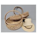 Baskets(2), Brown Bag, Sun Hat