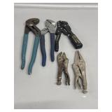 Vice Grips (2), Channellocks (2) Craftsman