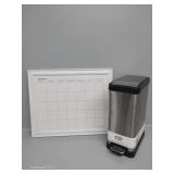 Rectangular Step Trash Can, Reusable Calendar