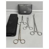 Pliers, Small Wrench and Surgical Scissors