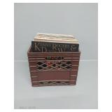 Record Albums In A Plastic Crate