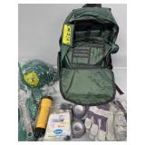 Backpack, Hard Hat, Flash Light, Safety Googles,