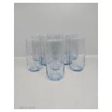 Blue Tinted Water Glasses - 2 Sizes