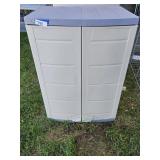 Plastic Cupboard 2 Shelves With Peg Board Doors