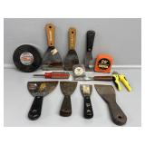 Tape Measures and Putty Knife