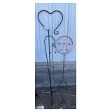 Spinning Garden Sprinkler, Garden Stakes(2)