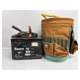 Sears Battery Charger & Bucket Boss