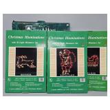 Christmas Illuminations: Reindeer, Santa Claus,