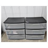 Sterilite Plastic Organizers (3) Three Drawers
