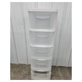 Style master 5 Drawer Plastic Organizer on Wheels