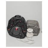 Yorepek Black Backpack, Grey Womens Back Pack,