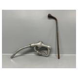 Gas Pump Nozzle, Bumper Jack Handle