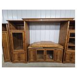 Large Wooden Entertainment Center