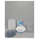 Take Along Plastic Dishes, Acrylic Cold Food Saver