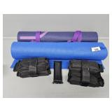 Yoga Mats(2), Ankle Weights(2)