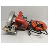 SkilSaw Circular Saw and Black & Decker Jigsaw