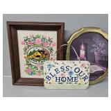 Bless Our Home Sign, Home is Best Wall Art, Wall