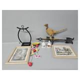 2 Bells, Wind Chimes, 2 Framed Pictures