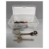 Plastic Tote, Line Chalk Wrenchï¿½s and More