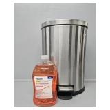 Stainless Steel Pedal Bin & Liquid Soap