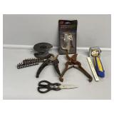 Blow Gun, Scissors, Tape Measures, Drill Bits