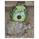 Turtle and Frog Lawn Decor