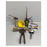 Oil Cans, Funnel, Roofing Nails