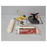 2 Sprinklers, Paint Rollers & Cage