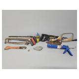 Brick Trowel, Caulk Gun, Saws