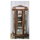 Round Face Curio Cabinet (Missing Key)