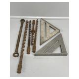 Auger Bits, Speed Square