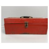 Metal Tool Box with Contents