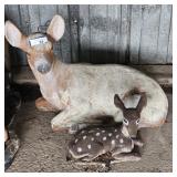 Laying Down Deer Lawn Decor(2)