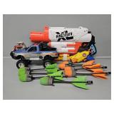Nerf Gun, Ford Toy Truck, Foam Darts