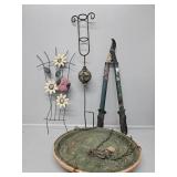 Bird Feeder, Rain Gauge Holder & Bypass Loppers