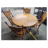Wooden Table with 4 Chairs
