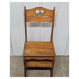 Wooden Seat/Step Ladder